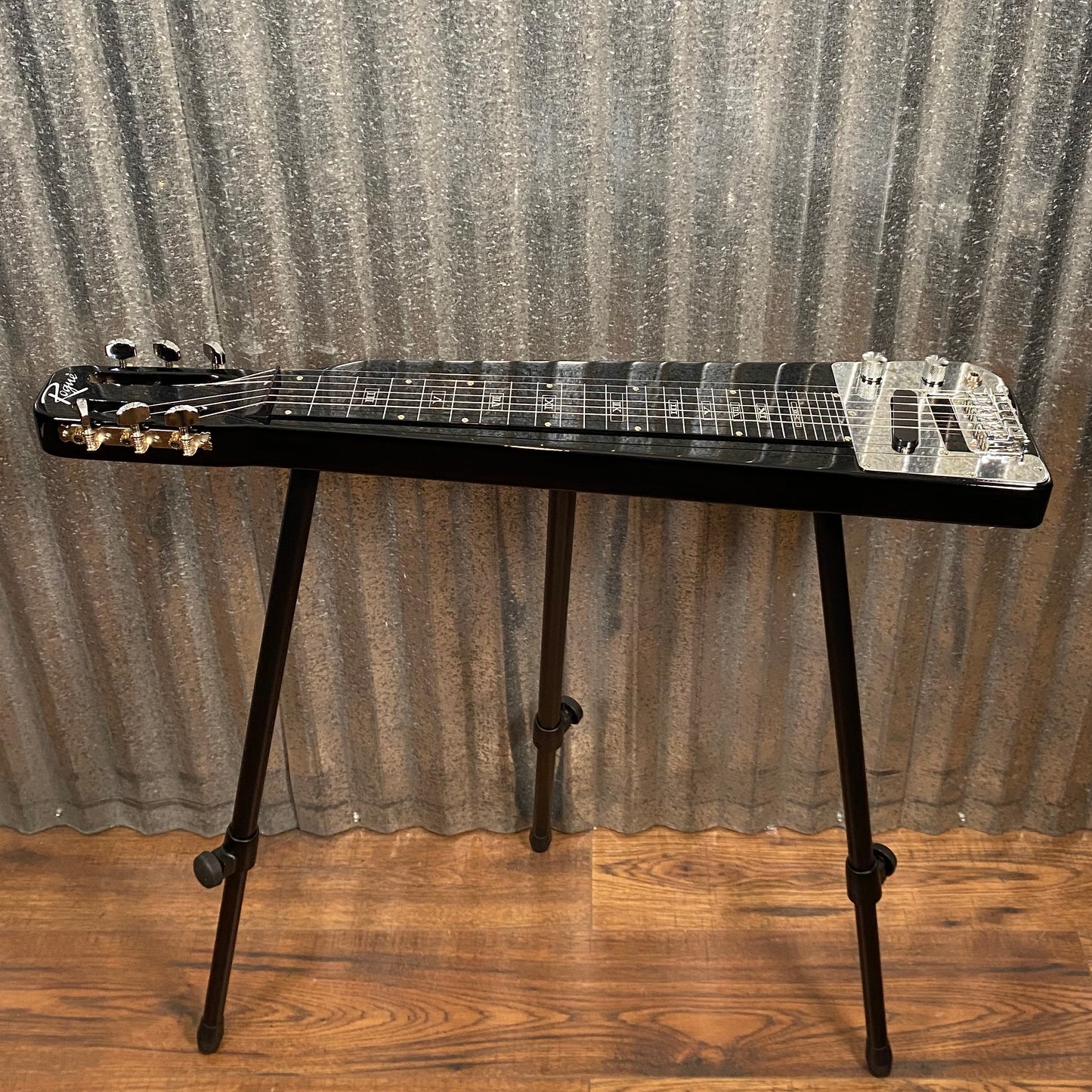 Rogue RLS-1 Lap Steel Guitar & Stand Black Metallic & Bag Used