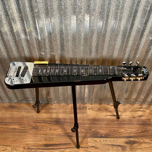 Rogue RLS-1 Lap Steel Guitar & Stand Black Metallic & Bag Used