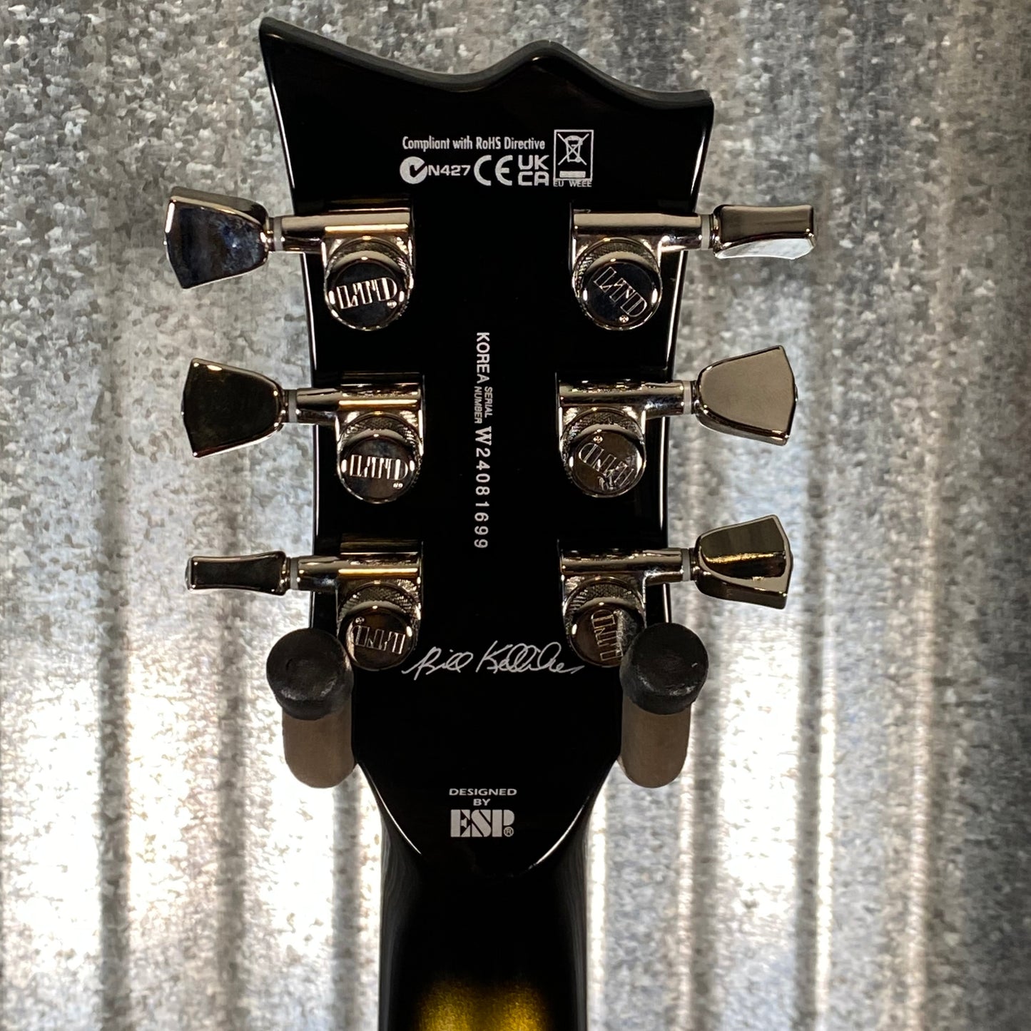 ESP LTD BK-600 Bill Kelliher Vintage Silverburst Guitar & Case LBK600VSSB #1699 Used