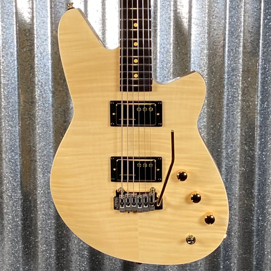 Reverend Descent W 10th Anniversary Baritone Natural Flame Guitar #68858