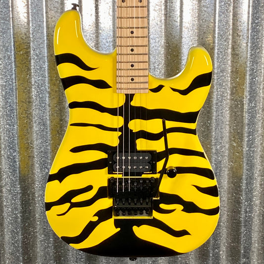 ESP LTD GL-200MT George Lynch Yellow Tiger Stripe Graphic Guitar LGL200MT #0453 Used