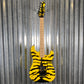ESP LTD GL-200MT George Lynch Yellow Tiger Stripe Graphic Guitar LGL200MT #0453 Used