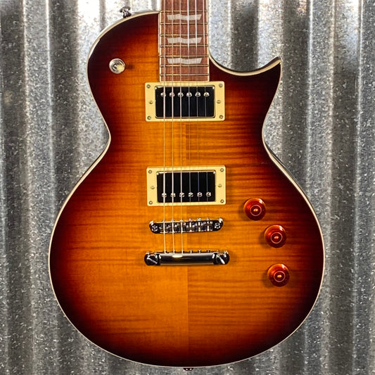 ESP LTD EC-256 Flame Dark Brown Sunburst Guitar LEC256FMDBSB #3560 Used
