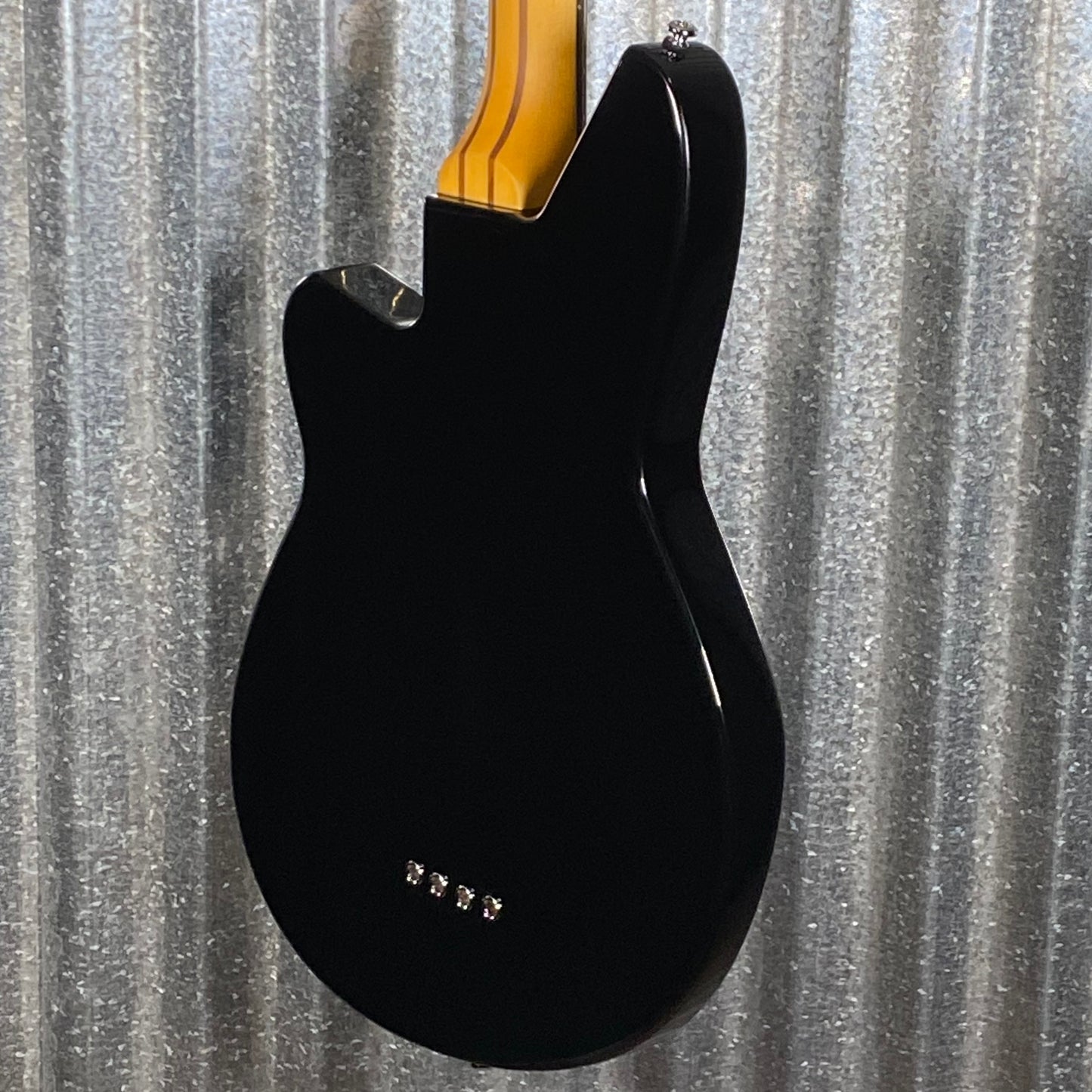 Reverend Guitars Basshouser Fatfish 32 Medium Scale Semi Hollow 4 String Bass Black #69186