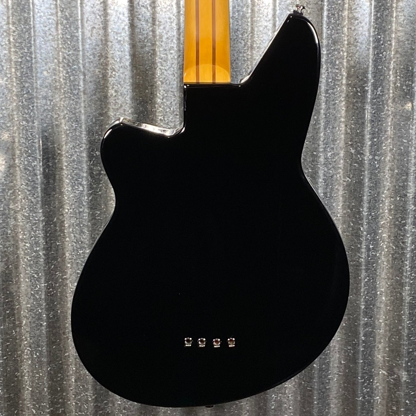 Reverend Guitars Basshouser Fatfish 32 Medium Scale Semi Hollow 4 String Bass Black #69186