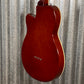 Reverend Linh Le Linhbacker Semi Hollow Short Scale 4 String Bass Purple Sparkle #69201
