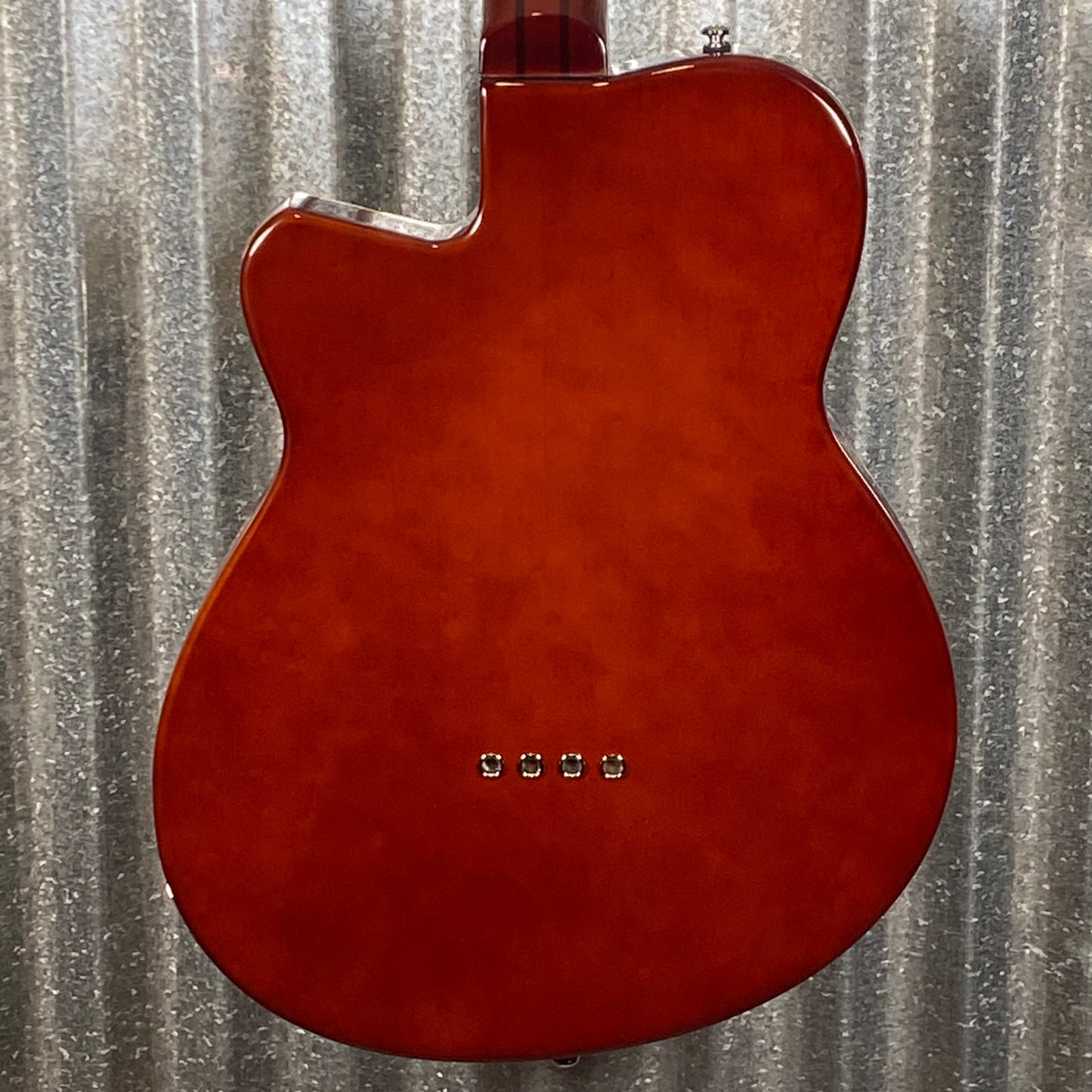 Reverend Linh Le Linhbacker Semi Hollow Short Scale 4 String Bass Purple Sparkle #69201