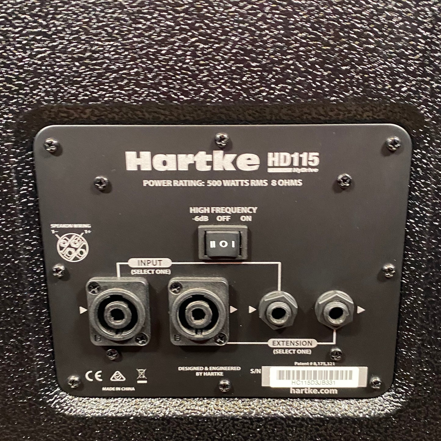 Hartke HD115 1x15" 500 Watt Bass Amp Speaker Cabinet Used