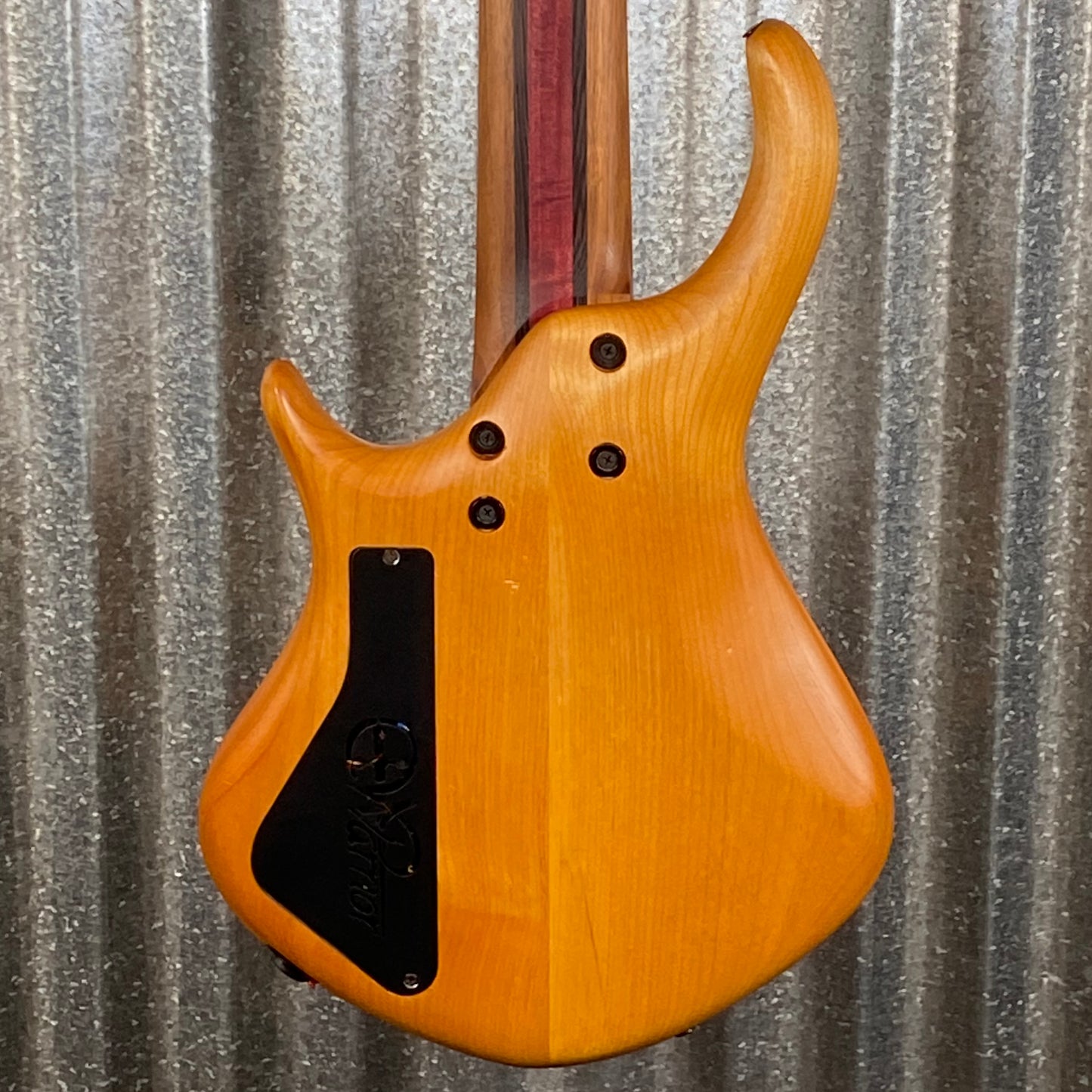 Warrior DM5 Dran Michael 5 String Natural Spalted Bass & Case #177 Used