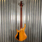 Warrior DM5 Dran Michael 5 String Natural Spalted Bass & Case #177 Used