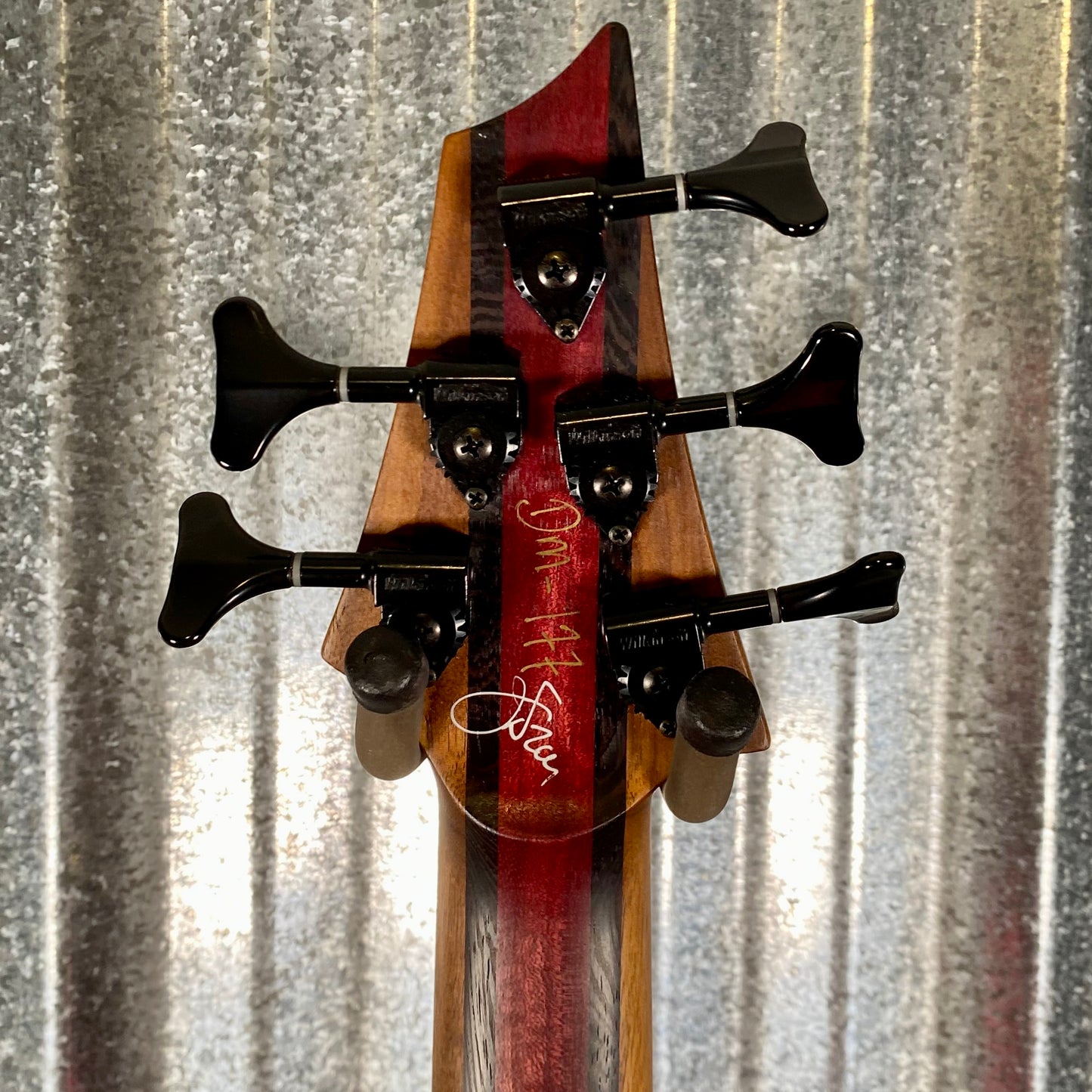 Warrior DM5 Dran Michael 5 String Natural Spalted Bass & Case #177 Used