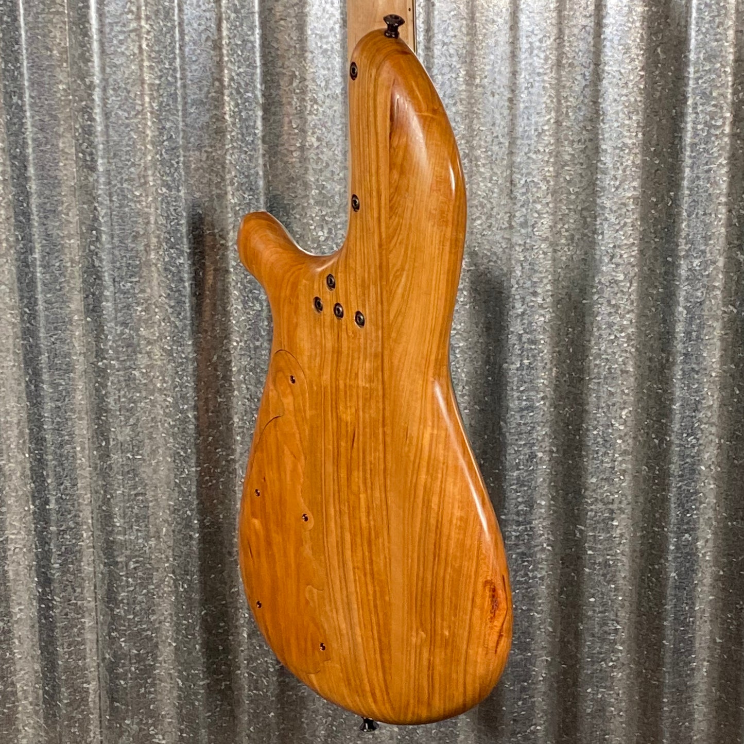 Tom Martinson 5 String Bass Buckeye Burl Aqua Resin Bass & Bag #24 Used