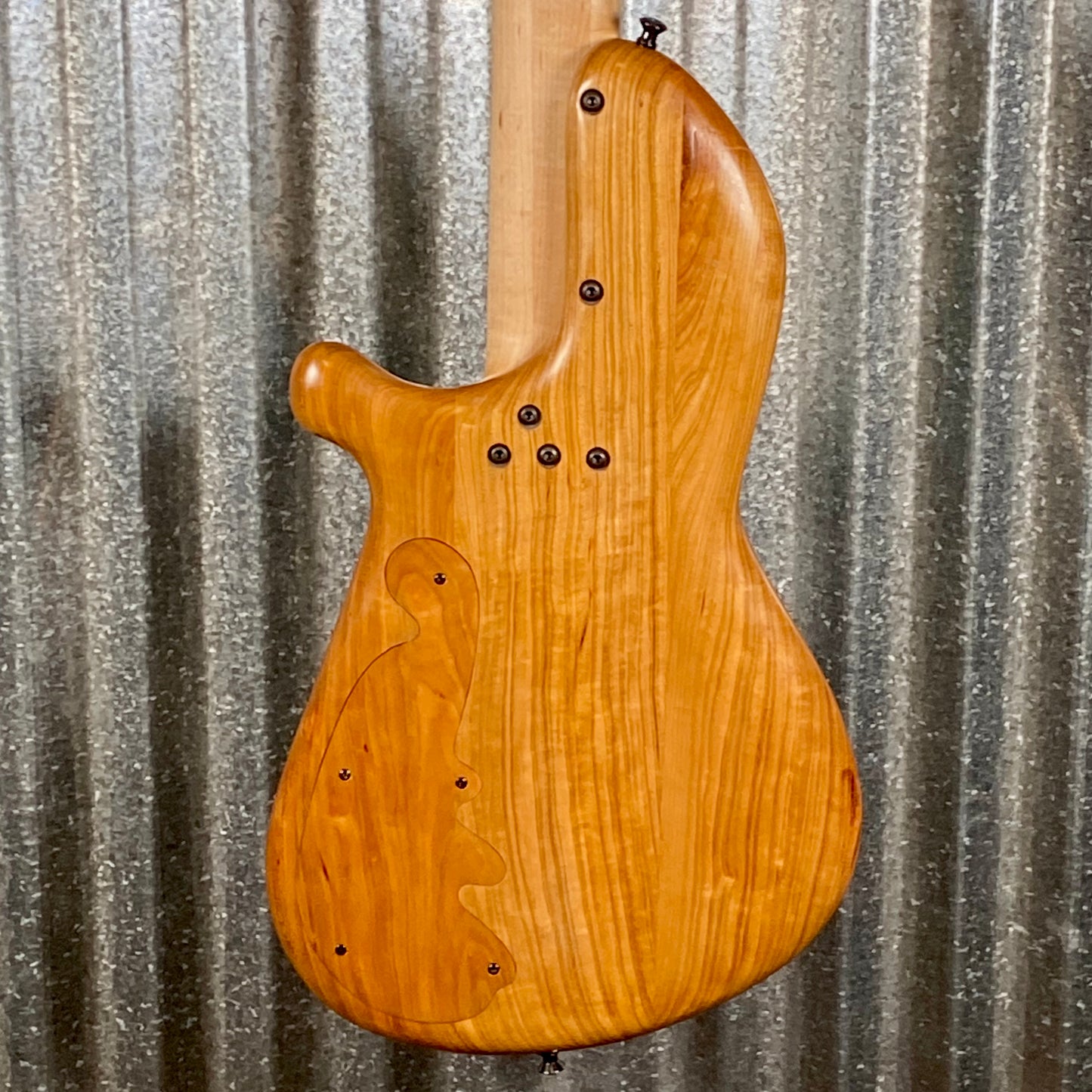 Tom Martinson 5 String Bass Buckeye Burl Aqua Resin Bass & Bag #24 Used