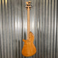 Tom Martinson 5 String Bass Buckeye Burl Aqua Resin Bass & Bag #24 Used