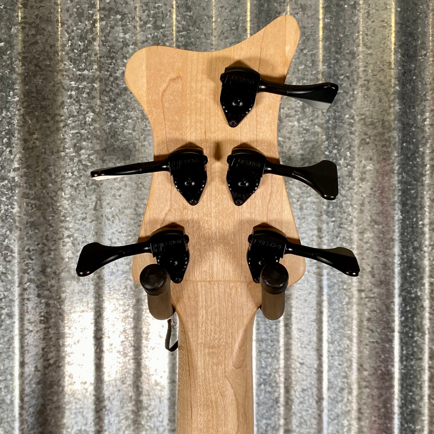 Tom Martinson 5 String Bass Buckeye Burl Aqua Resin Bass & Bag #24 Used