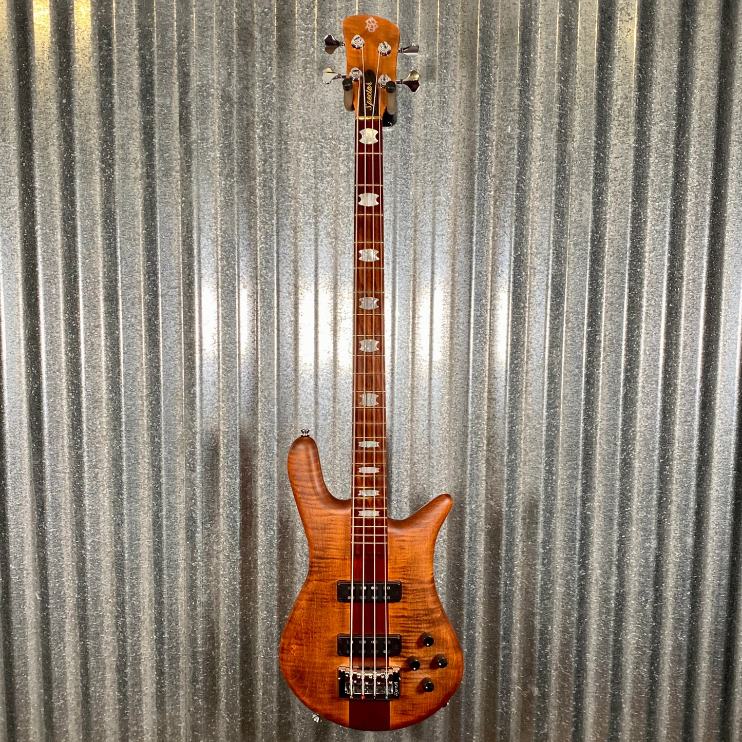 Spector Euro RST 4 String Bass Sienna Stain Matte EURO4RSTSIENNA & Bag #9659 Used