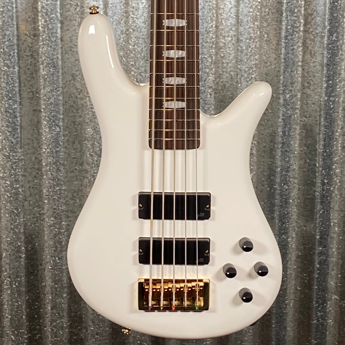 Spector Icon NS-5 Bolt-On White Gloss 5 String Bass #0182