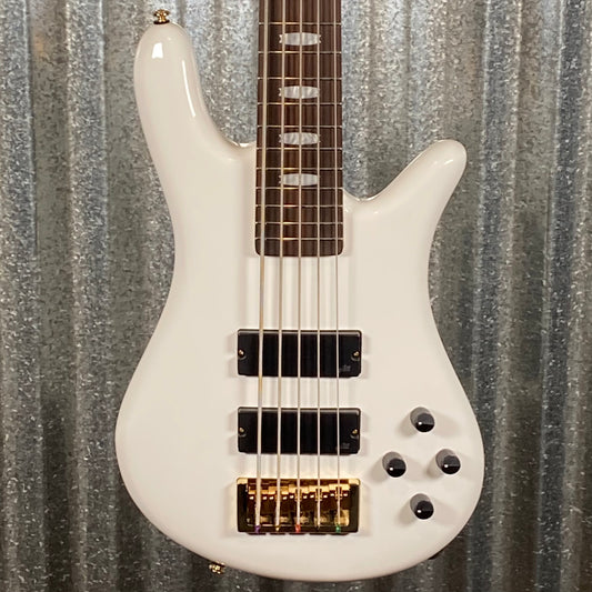 Spector Icon NS-5 Bolt-On White Gloss 5 String Bass #0182