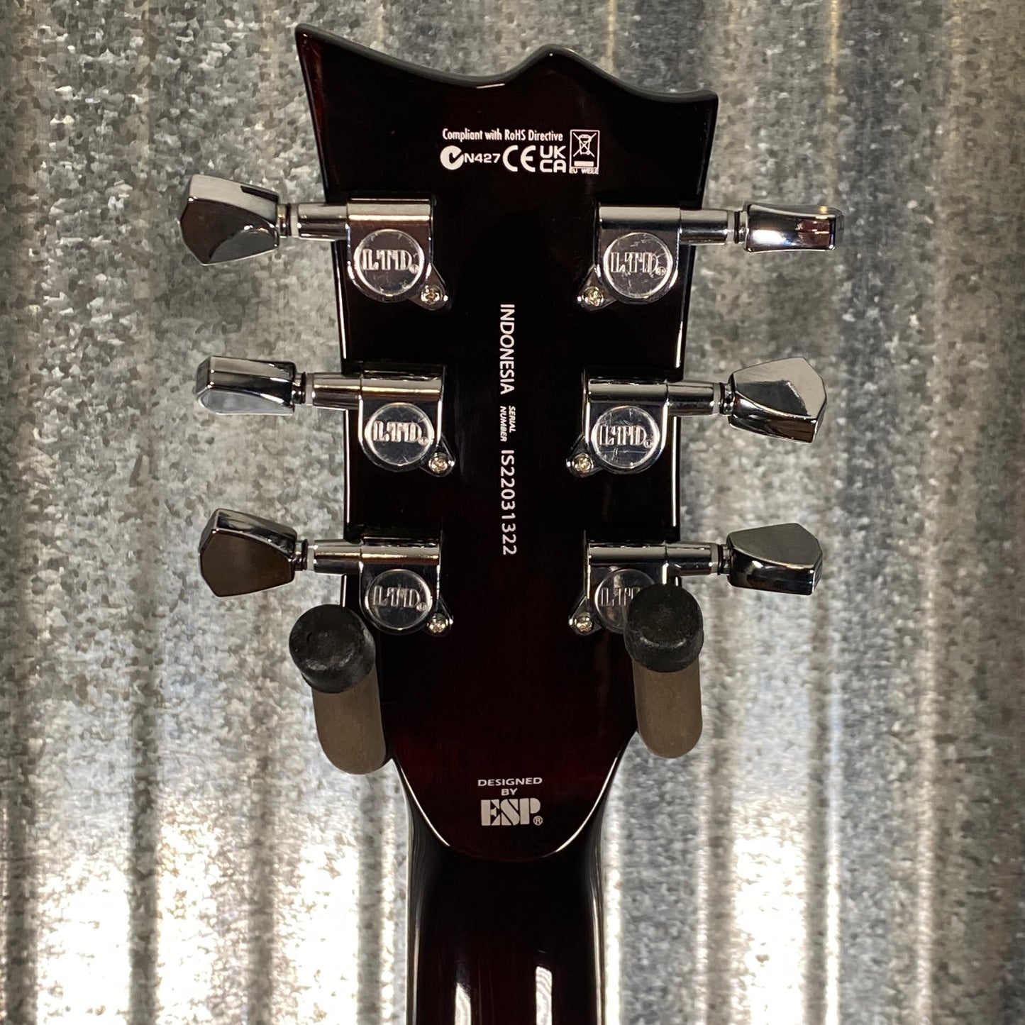 ESP LTD EC-256 Flame Dark Brown Sunburst Guitar LEC256FMDBSB #1322 Used