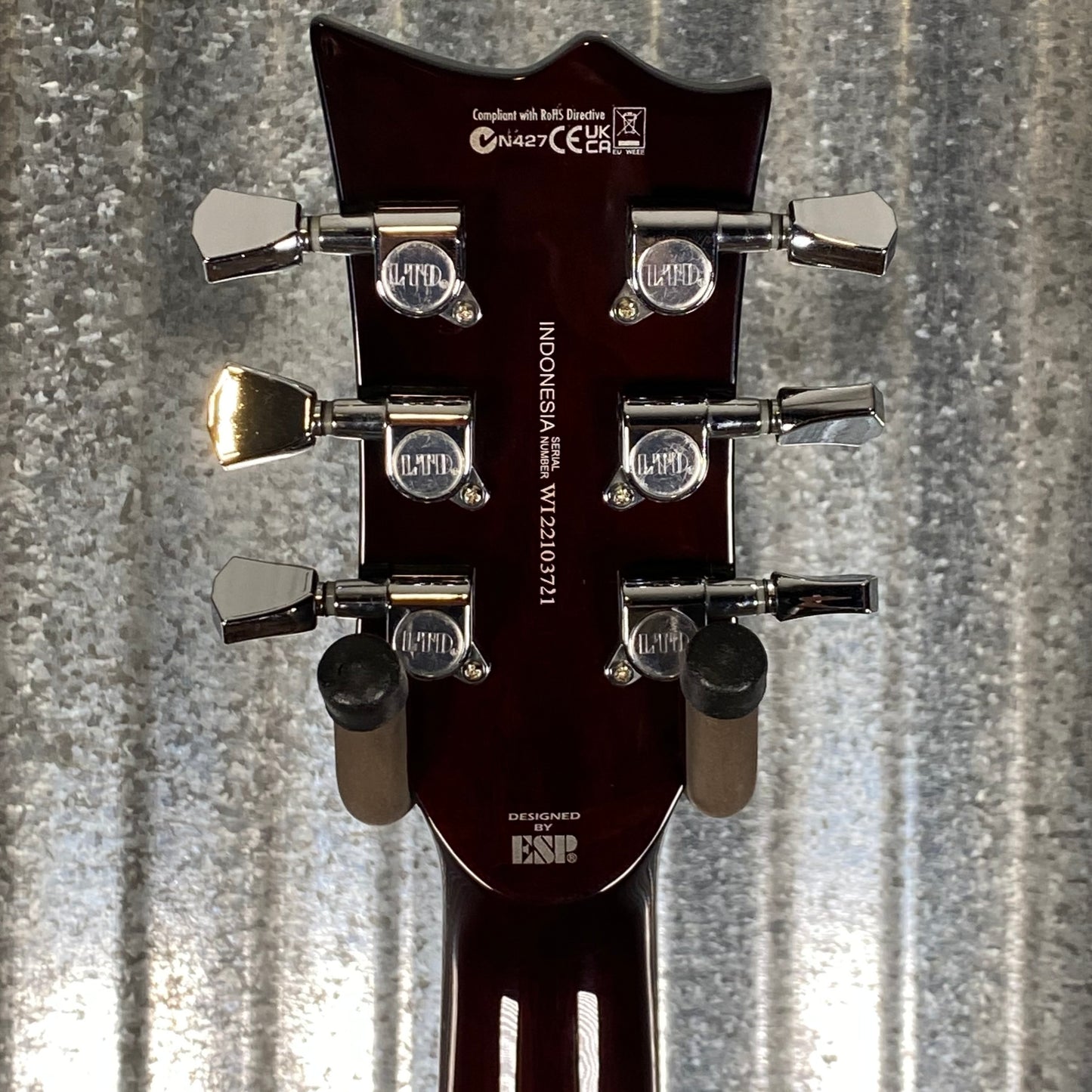 ESP LTD EC-256 Flame Dark Brown Sunburst Guitar LEC256FMDBSB #3721 Used