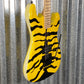 ESP LTD GL-200MT George Lynch Yellow Tiger Stripe Graphic Guitar LGL200MT #0069 Used