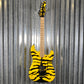 ESP LTD GL-200MT George Lynch Yellow Tiger Stripe Graphic Guitar LGL200MT #0246 Used