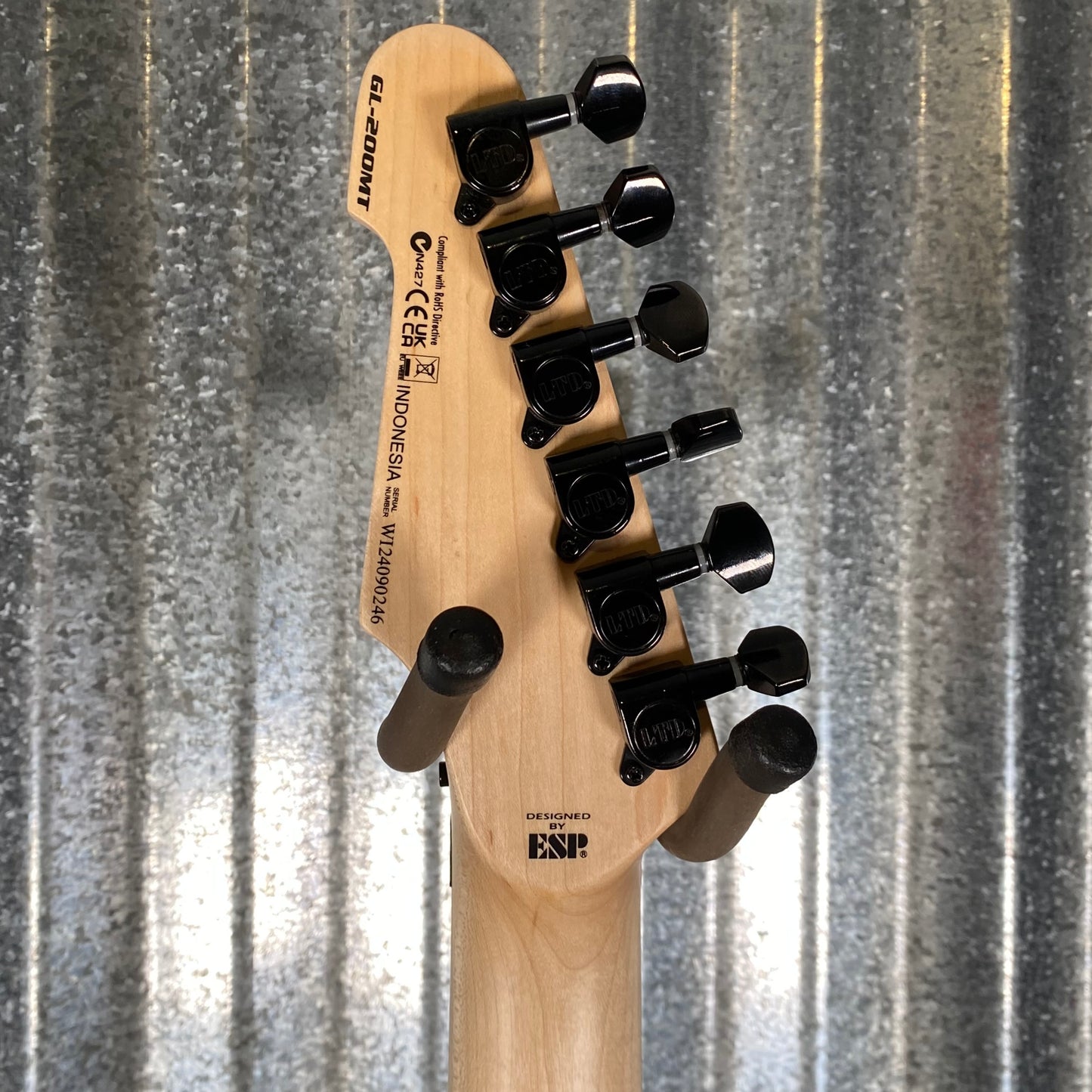 ESP LTD GL-200MT George Lynch Yellow Tiger Stripe Graphic Guitar LGL200MT #0246 Used