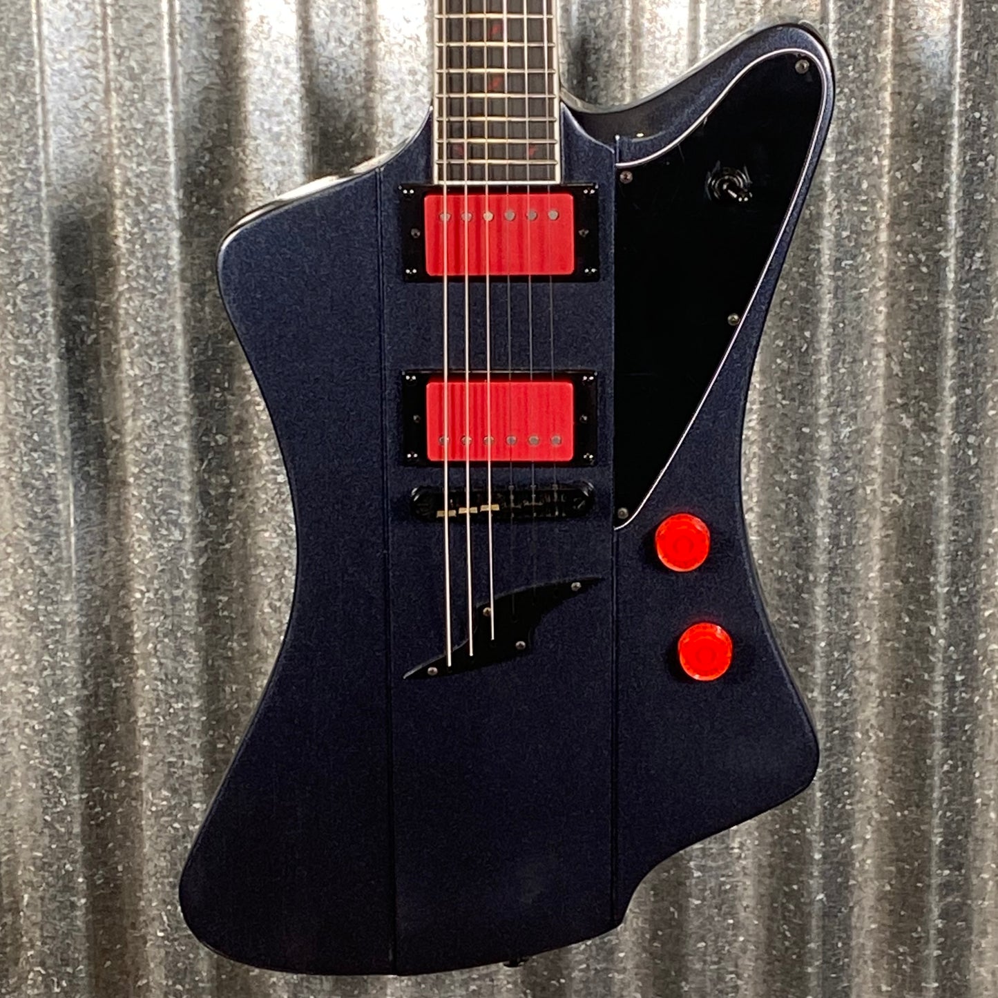 Westcreek Guitars Mirage T Bird Style Dual Humbucker Guitar Black #0188 Used