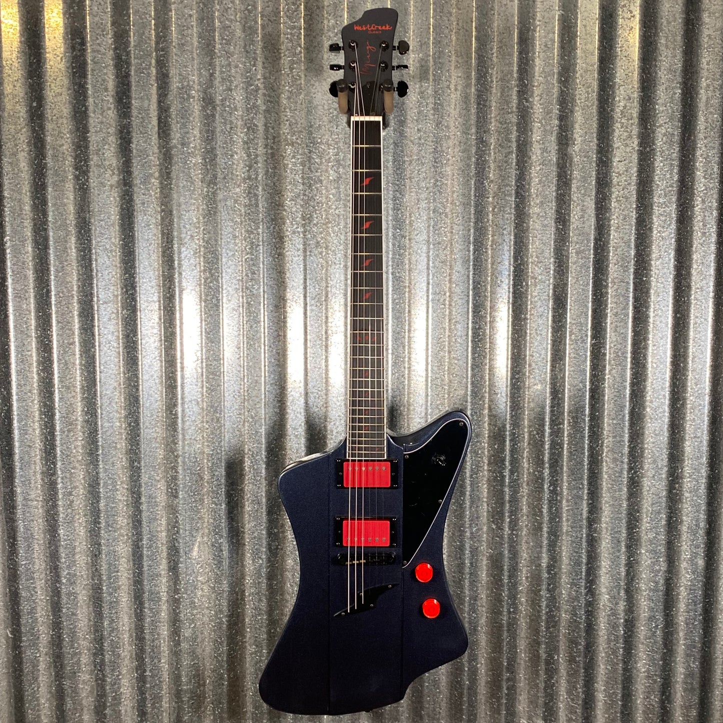 Westcreek Guitars Mirage T Bird Style Dual Humbucker Guitar Black #0188 Used