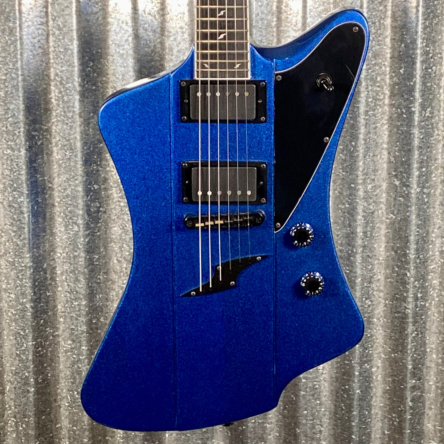 Westcreek Guitars Mirage T Bird Style Dual Humbucker Guitar Blue #0009 Used