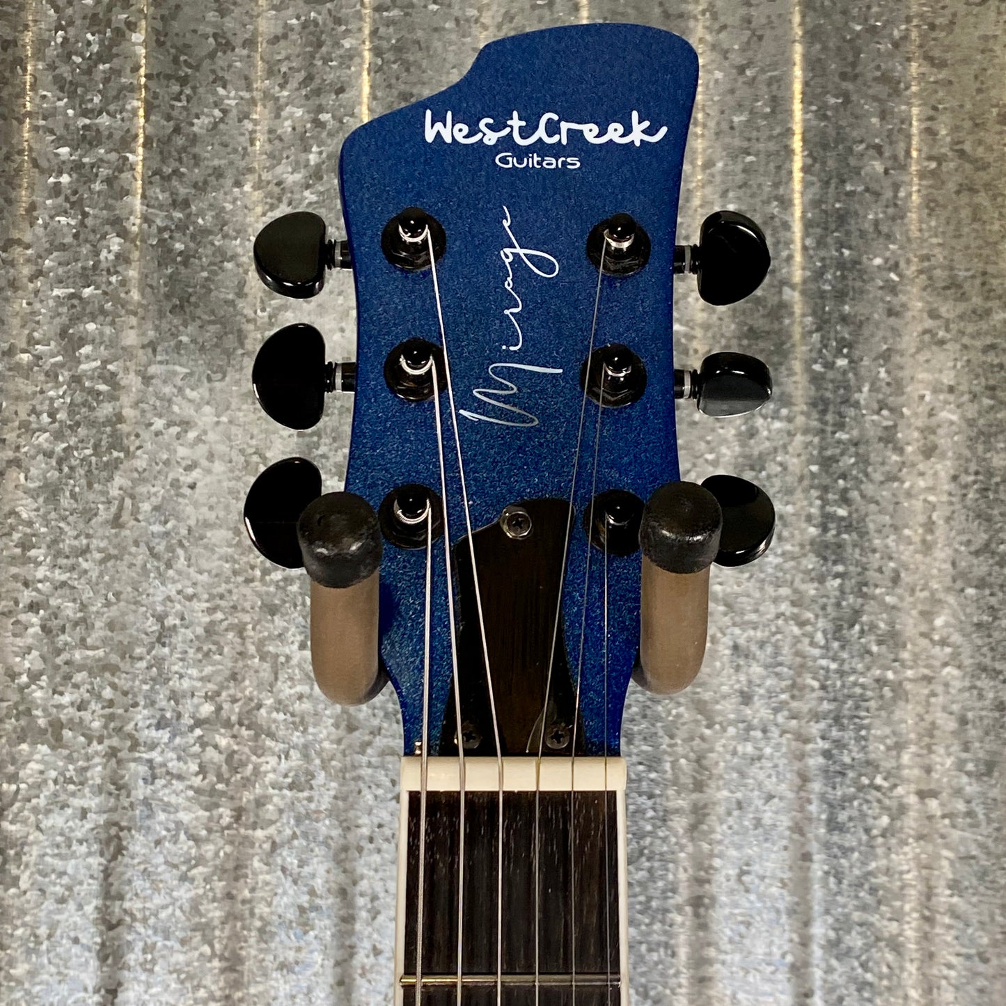 Westcreek Guitars Mirage T Bird Style Dual Humbucker Guitar Blue #0009 Used