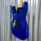 ESP LTD MH-203QM See Thru Blue Quilt Top Guitar MH203QMSTB #0345 Used
