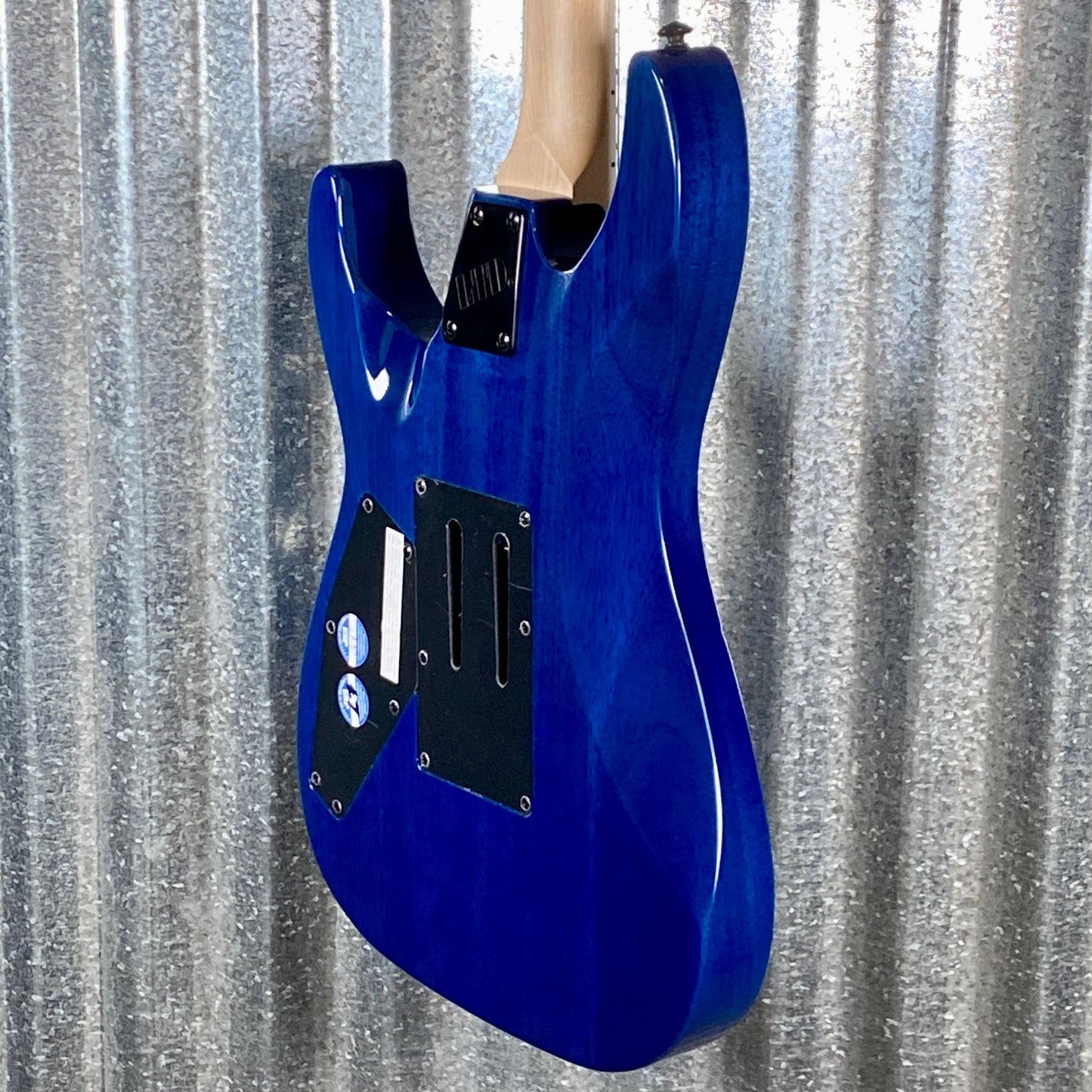 ESP LTD MH-203QM See Thru Blue Quilt Top Guitar MH203QMSTB #0345 Used