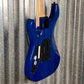 ESP LTD MH-203QM See Thru Blue Quilt Top Guitar MH203QMSTB #0345 Used