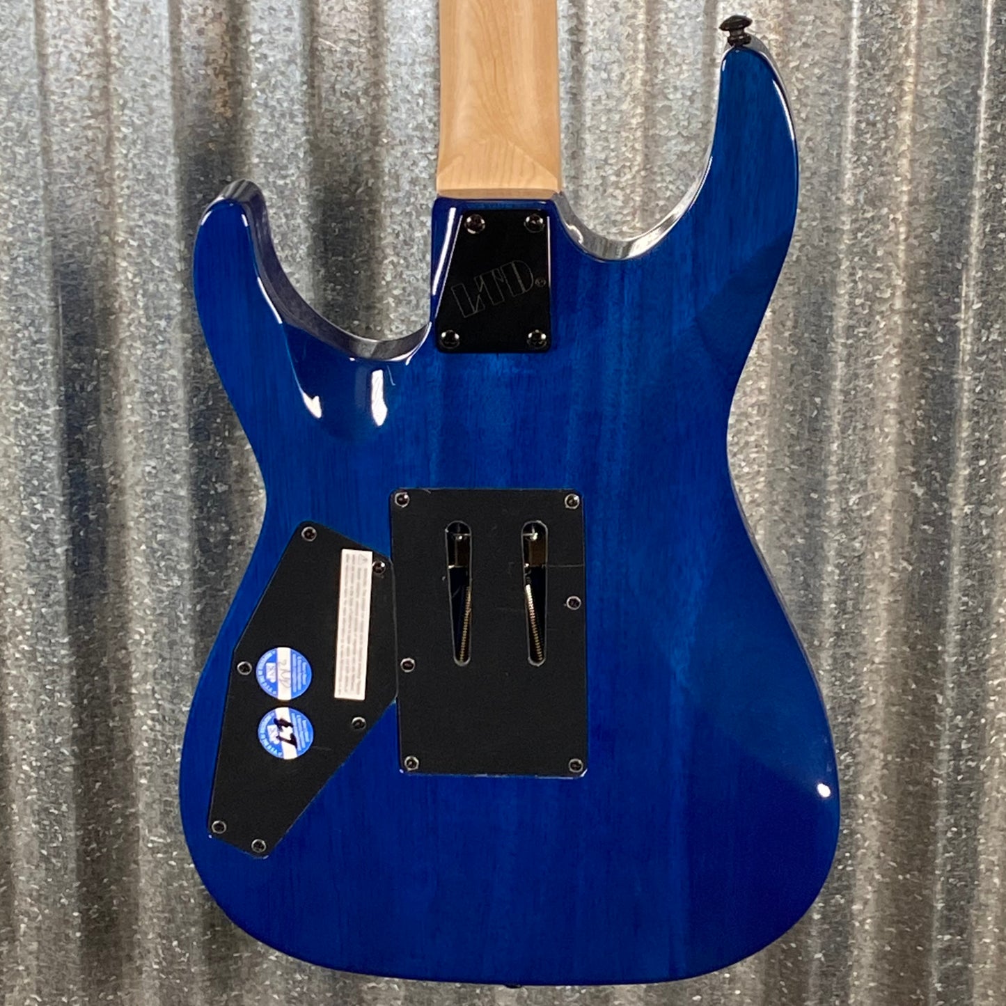 ESP LTD MH-203QM See Thru Blue Quilt Top Guitar MH203QMSTB #0345 Used