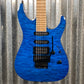 ESP LTD MH-203QM See Thru Blue Quilt Top Guitar MH203QMSTB #0345 Used