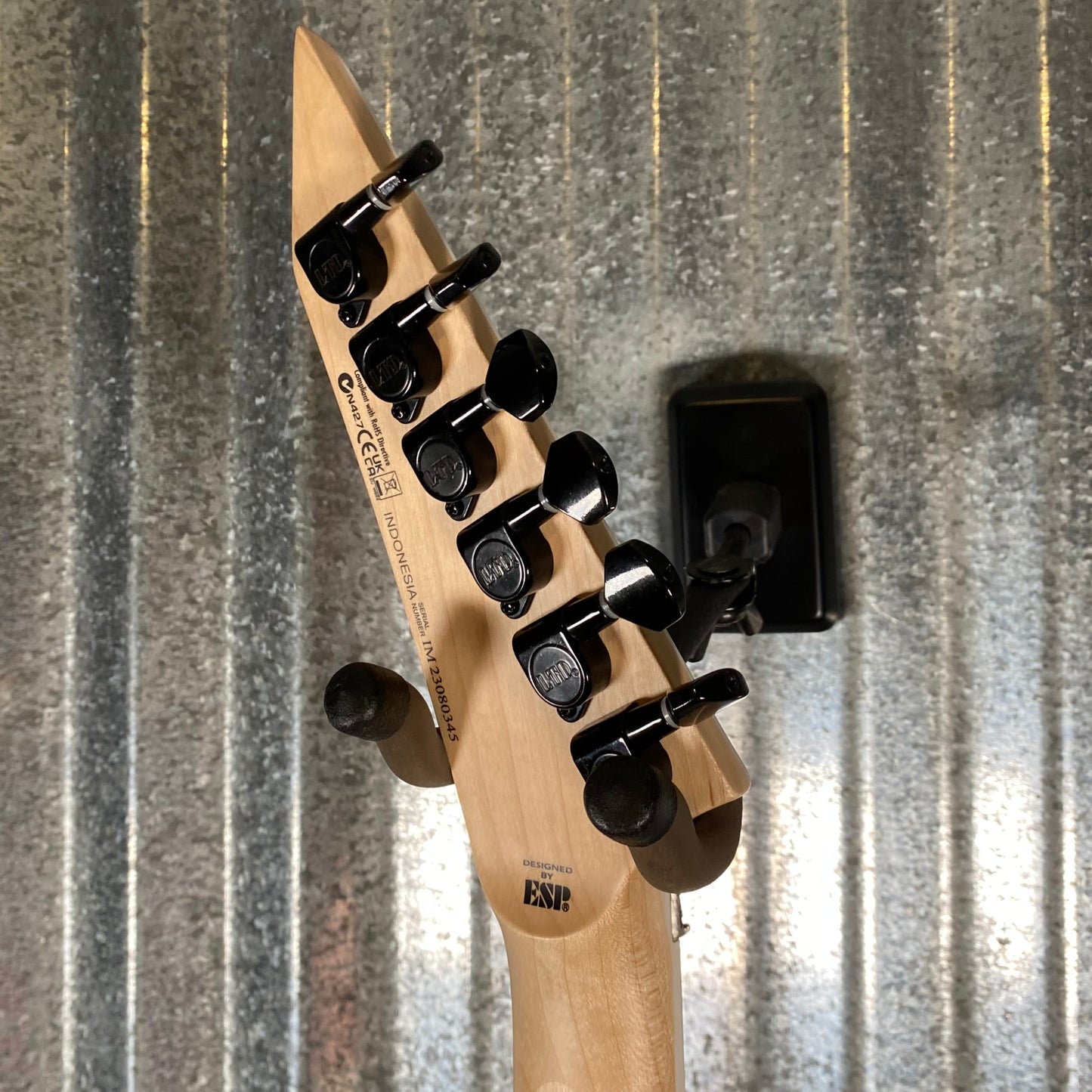 ESP LTD MH-203QM See Thru Blue Quilt Top Guitar MH203QMSTB #0345 Used