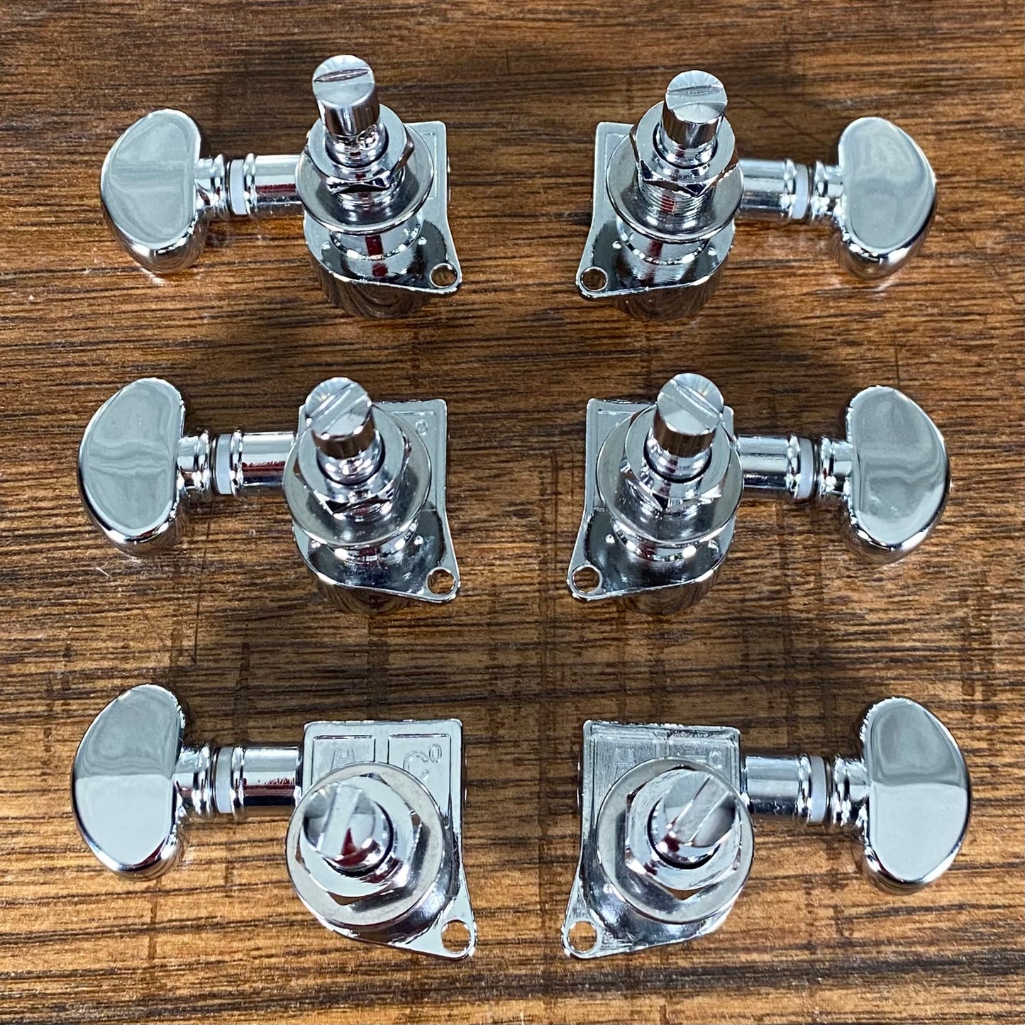 Grover Rotomatics 406 C Mid Size 3+3 Locking Tuning Machine Set Chrome Used