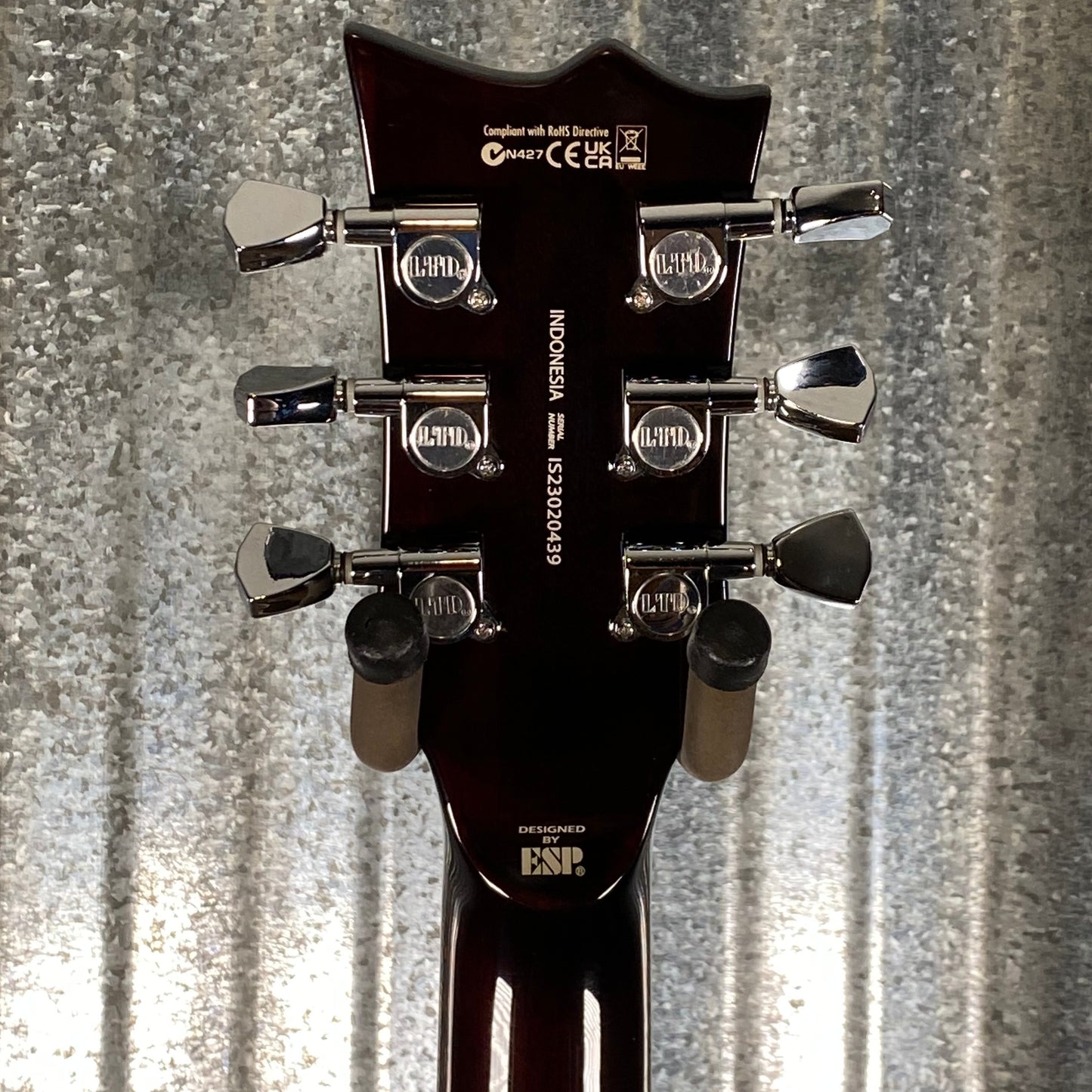 ESP LTD EC-256 Flame Dark Brown Sunburst Guitar LEC256FMDBSB #0439 Used