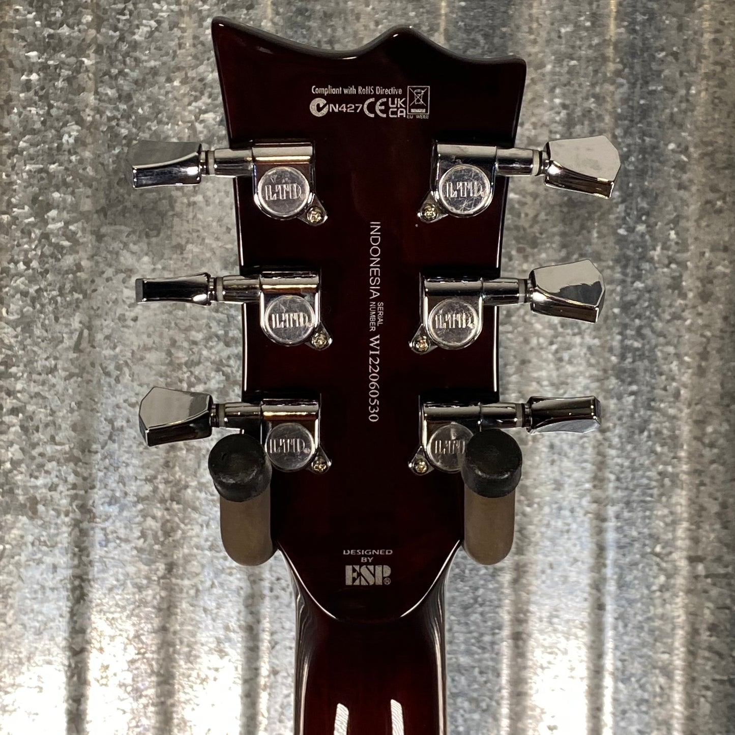 ESP LTD EC-256 Flame Dark Brown Sunburst Guitar LEC256FMDBSB #0530 Used