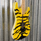 ESP LTD GL-200MT George Lynch Yellow Tiger Stripe Graphic Guitar LGL200MT #1406 Used