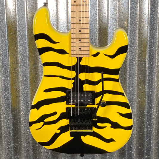 ESP LTD GL-200MT George Lynch Yellow Tiger Stripe Graphic Guitar LGL200MT #1406 Used