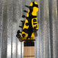 ESP LTD GL-200MT George Lynch Yellow Tiger Stripe Graphic Guitar LGL200MT #1406 Used