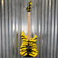 ESP LTD GL-200MT George Lynch Yellow Tiger Stripe Graphic Guitar LGL200MT #1406 Used