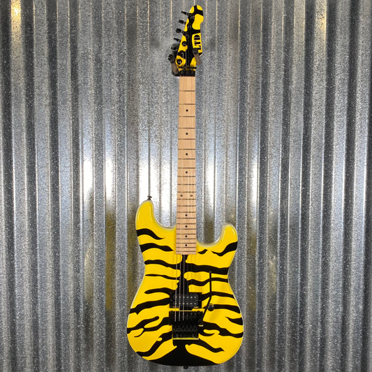 ESP LTD GL-200MT George Lynch Yellow Tiger Stripe Graphic Guitar LGL200MT #1406 Used