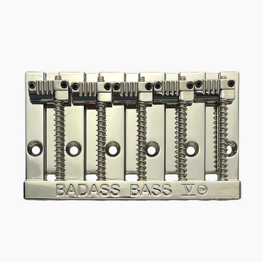 Leo Quan Badass V 5 String Bass Bridge Grooved Saddles Nickel BB-3345-001
