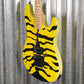 ESP LTD GL-200MT George Lynch Yellow Tiger Stripe Graphic Guitar LGL200MT #3045 Used