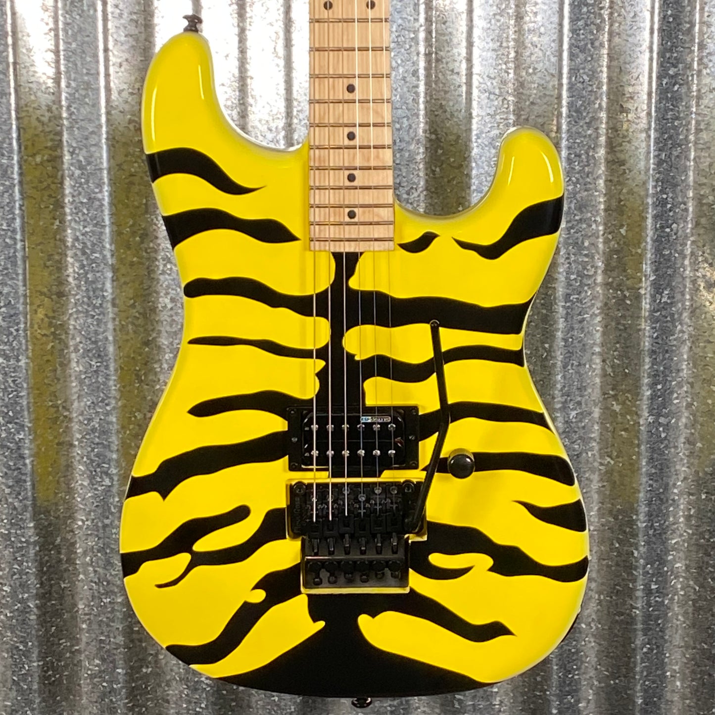 ESP LTD GL-200MT George Lynch Yellow Tiger Stripe Graphic Guitar LGL200MT #3045 Used