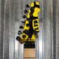 ESP LTD GL-200MT George Lynch Yellow Tiger Stripe Graphic Guitar LGL200MT #3045 Used