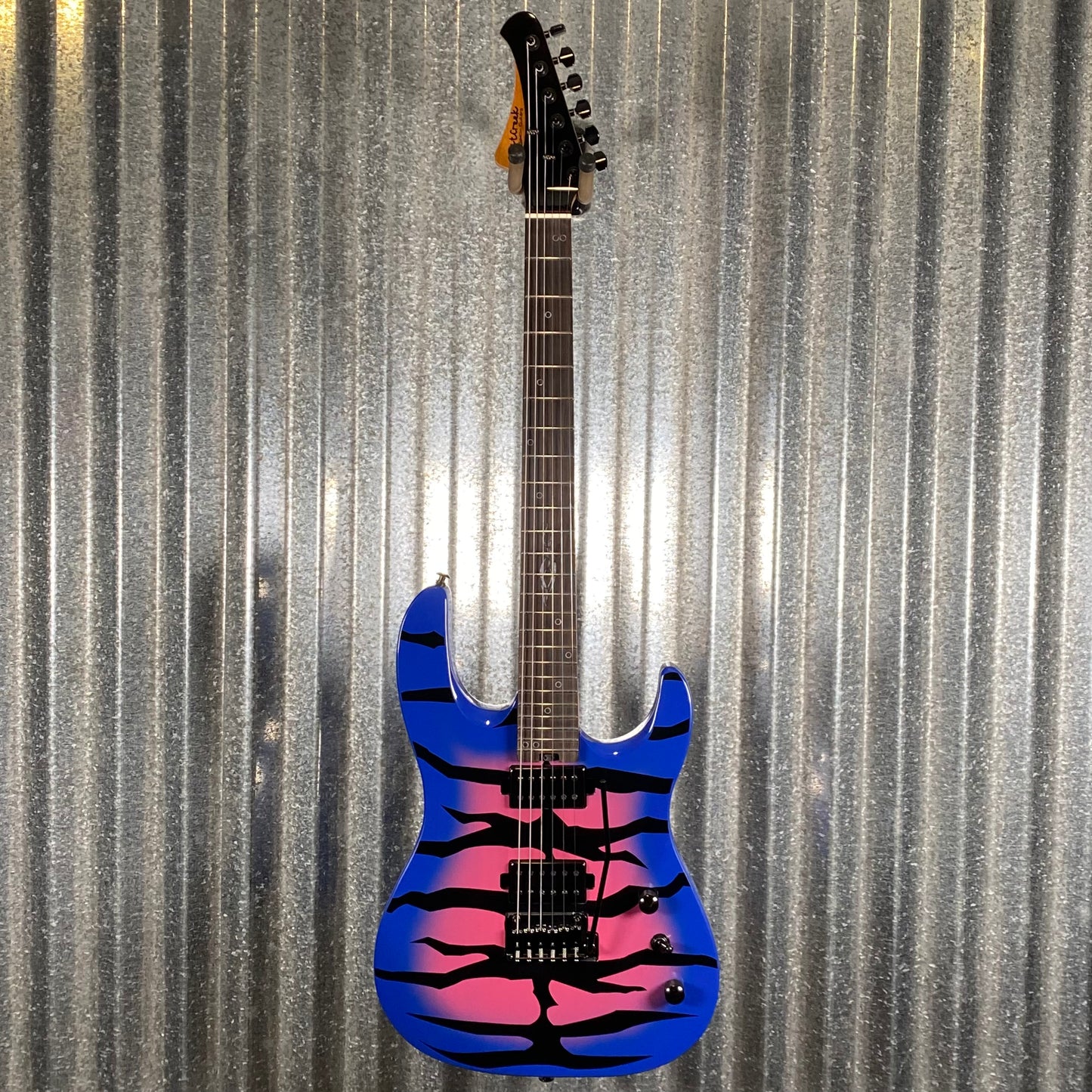 Westcreek Guitars Aetheris Superstrat Blue Tiger Guitar #0244 Used